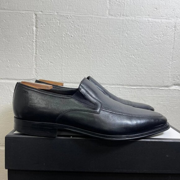 Magnanni Linea Merino 16980 Black Leather Loafers Slip On Dress Shoes Men's 12 M - Picture 3 of 11